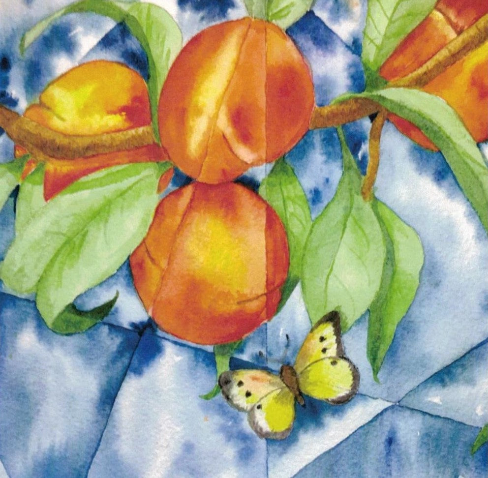 Peaches and a Butterfly